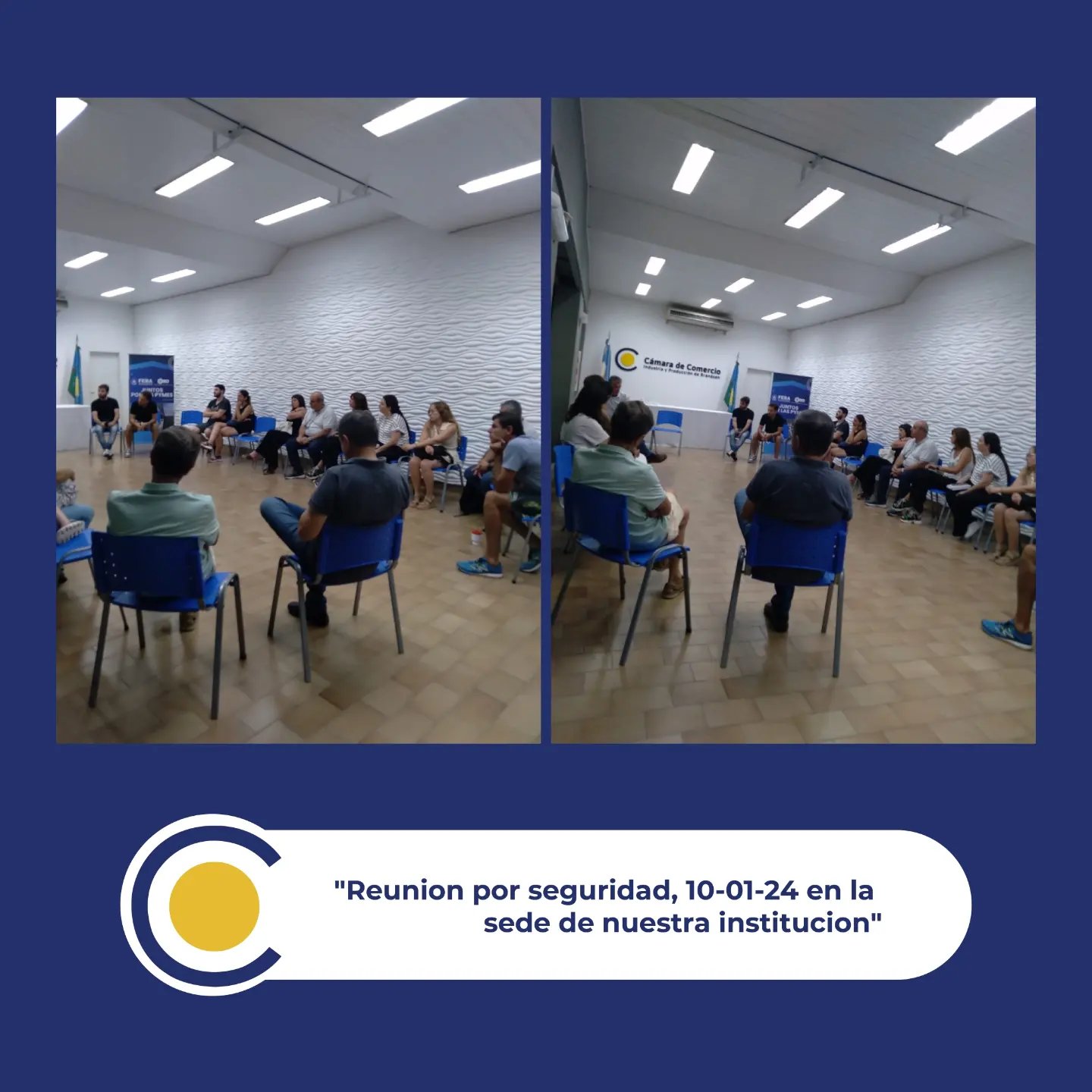 REUNION POR SEGURIDAD ENTRE COMERCIANTES Y SEC DE SEGURIDAD.